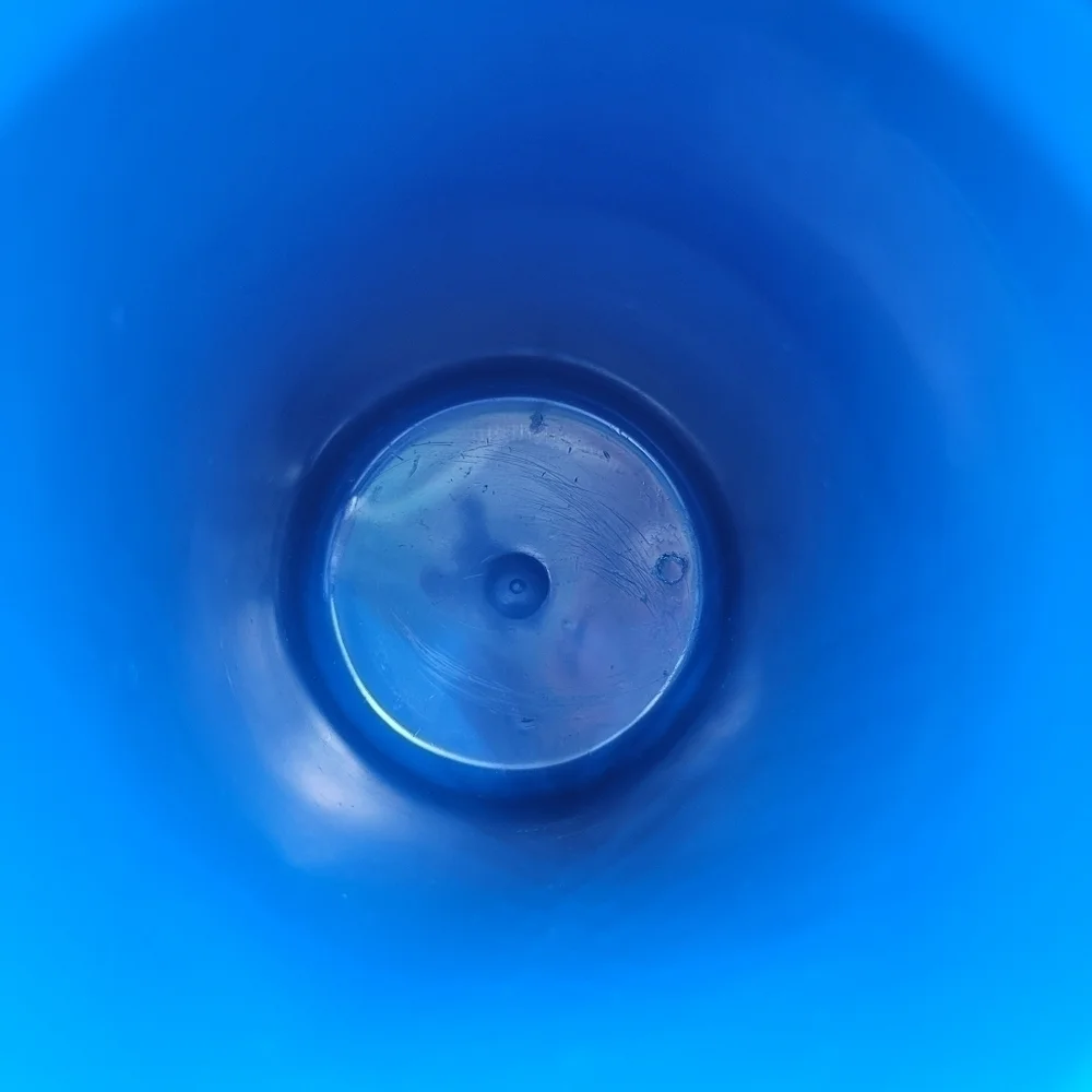 Vintage Bee Blue & White Water Pitcher Small